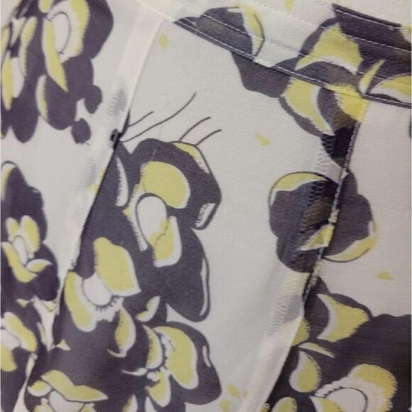 Club Monaco floral silk skirt Sz 6 - Picture 7 of 9